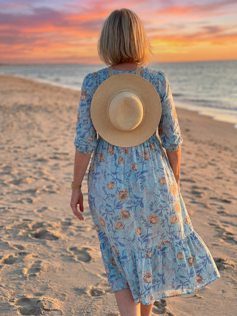 Halia | Robe Midi à Fleurs des Prairies