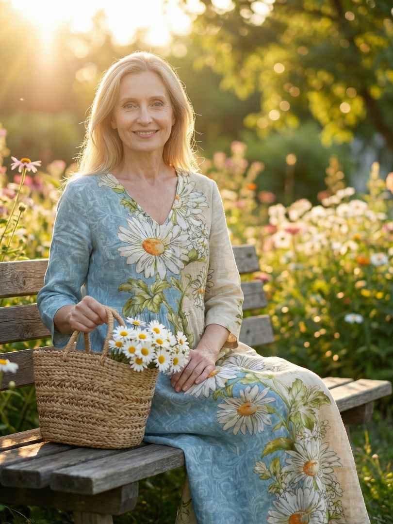 Elliot | Robe Midi Daisy Légère