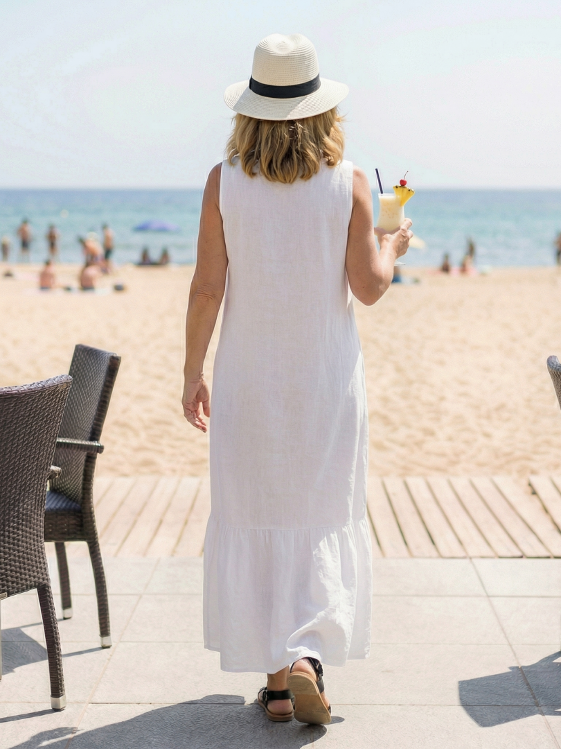 Ismerie | Robe Midi Drapeau Facile