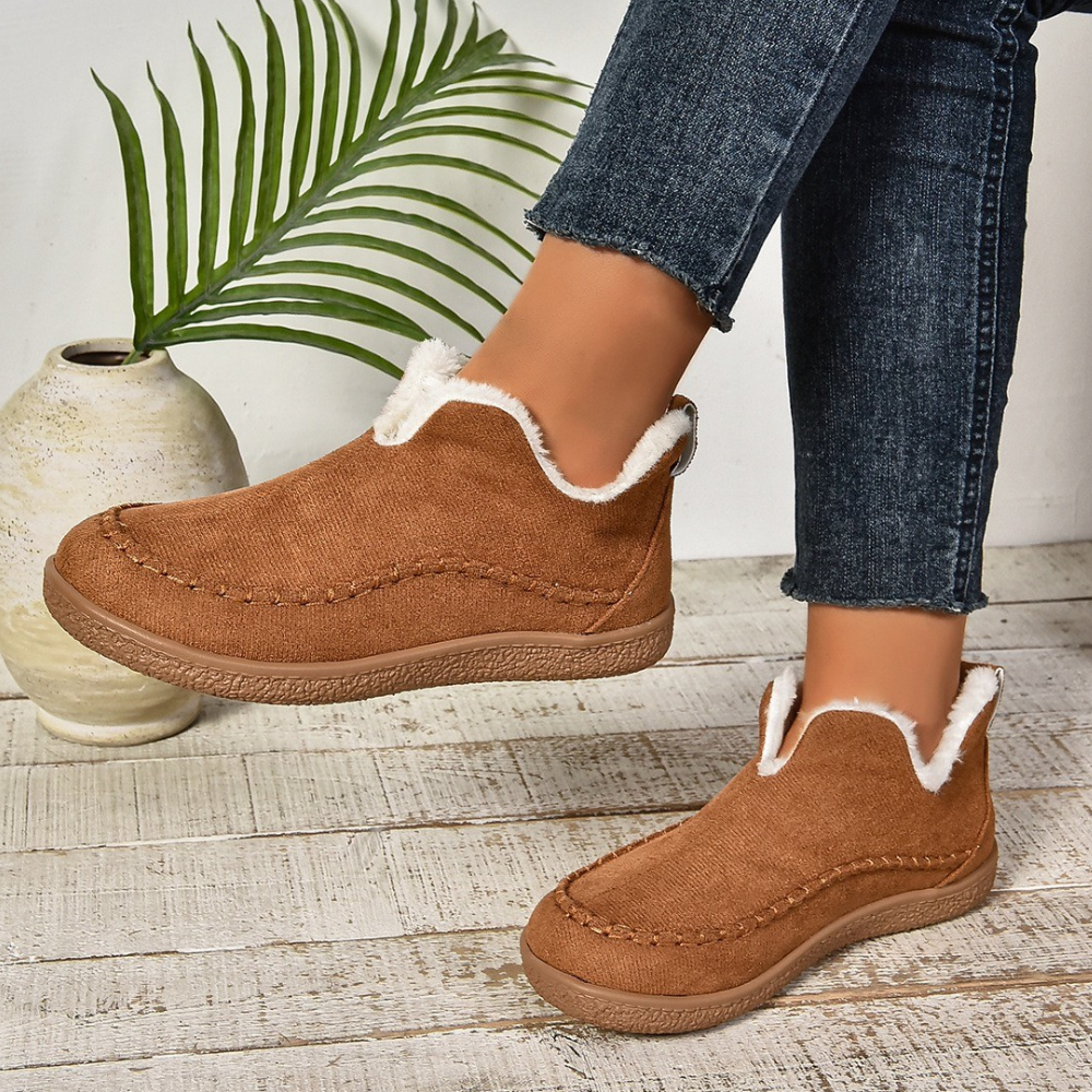 Arielle | Bottines d’Hiver Femme Doublées en Polaire