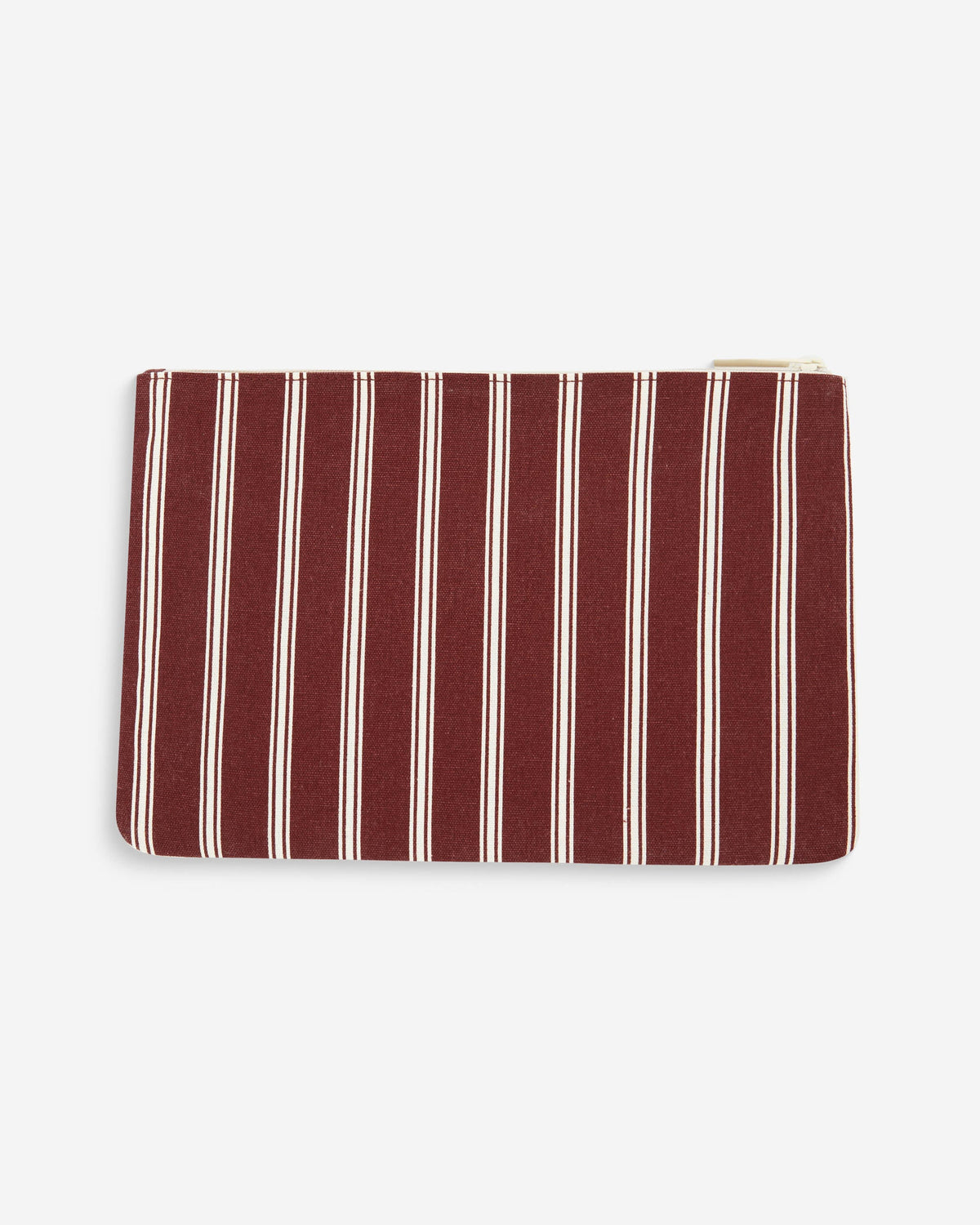 Pochette d'ordinateur en toile rayée cherry Alina