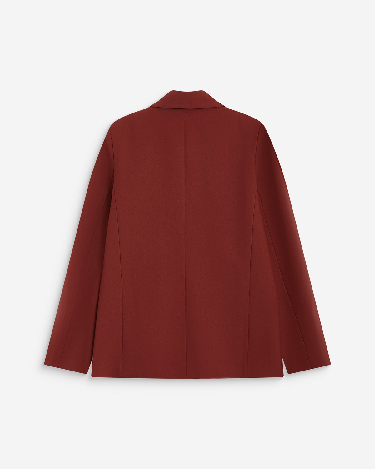 Blazer droit à boutonnage croisé terracotta Noix