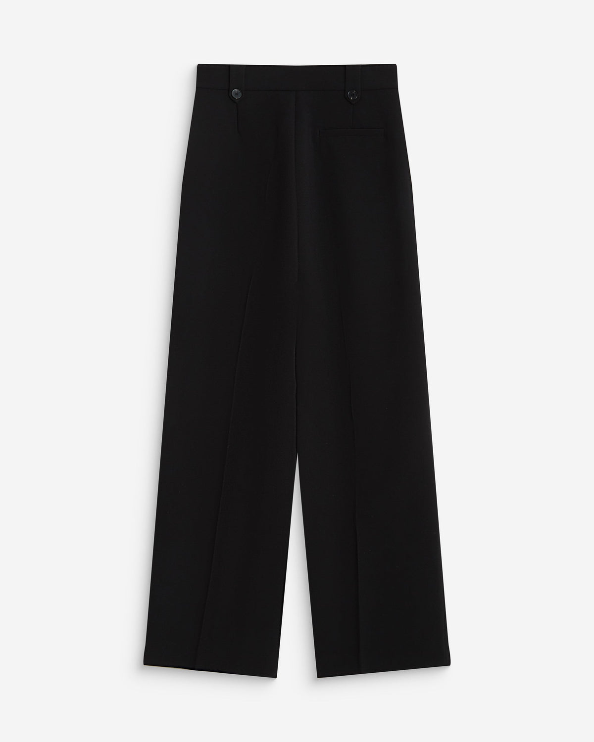 Pantalon tailleur large à plis noir Nilay