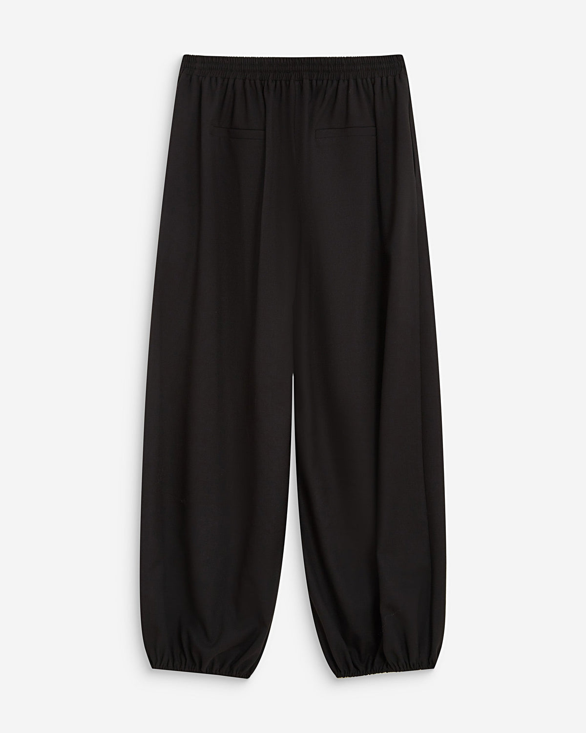 Pantalon ballon taille haute ajustable noir Aniel