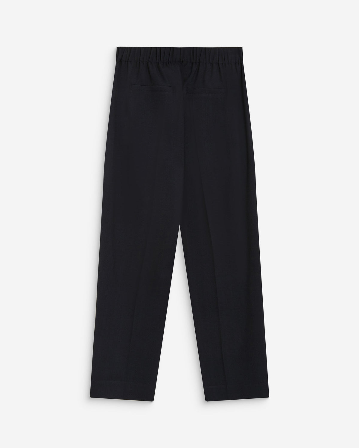 Pantalon cigarette court taille haute marine Armstrong