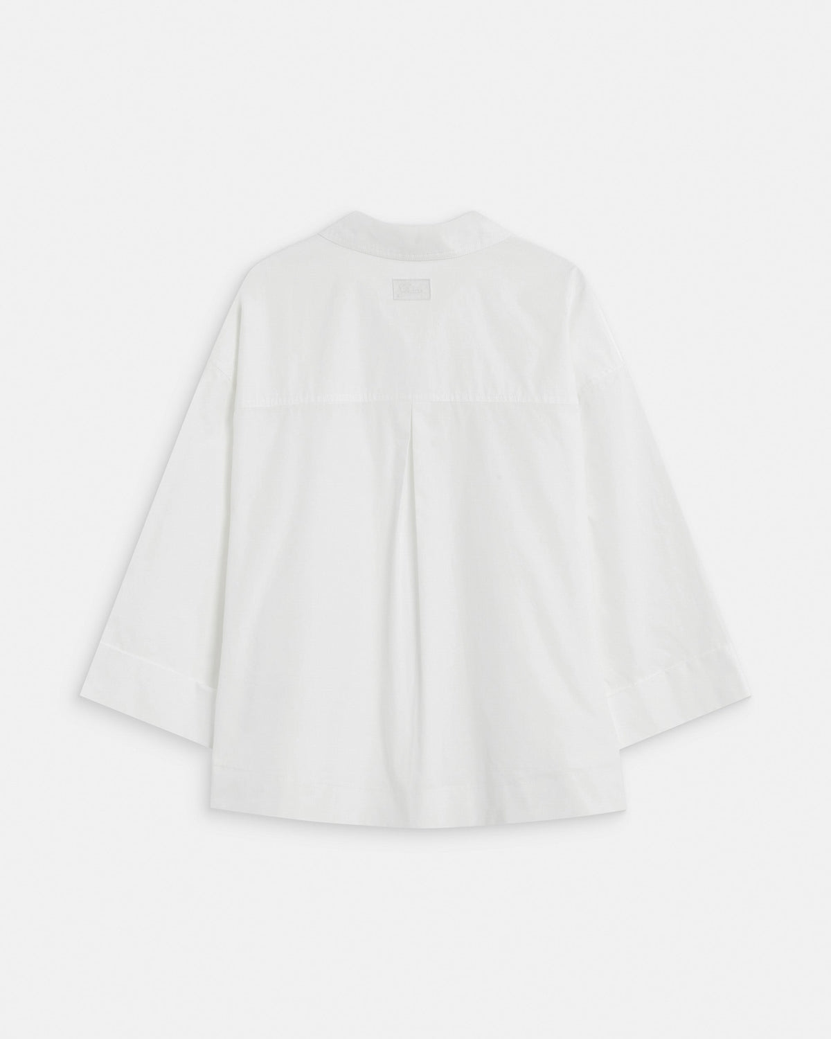Blouse oversize manches larges en coton ivoire Ambre