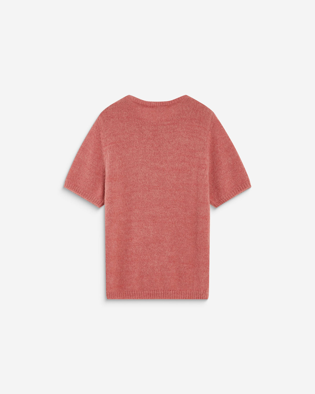 Pull manches courtes à message brodé blush Austyn