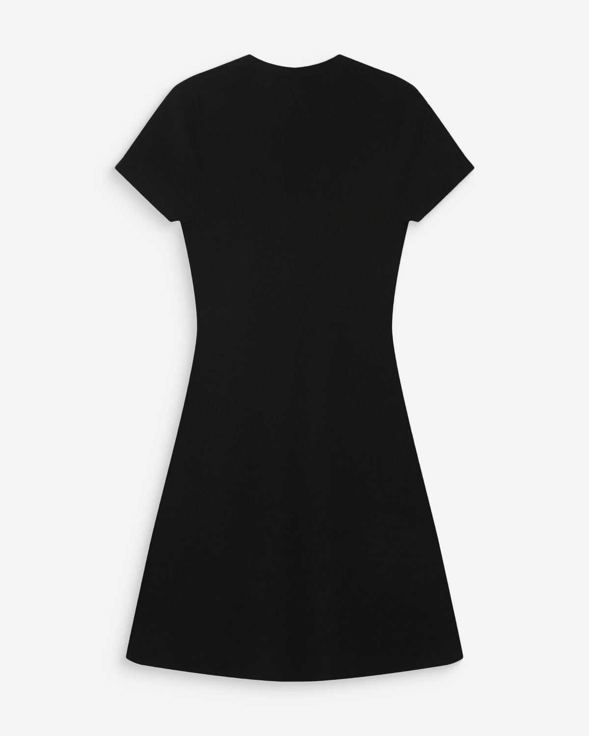Robe courte en maille boutonnée col V noir Venezuela