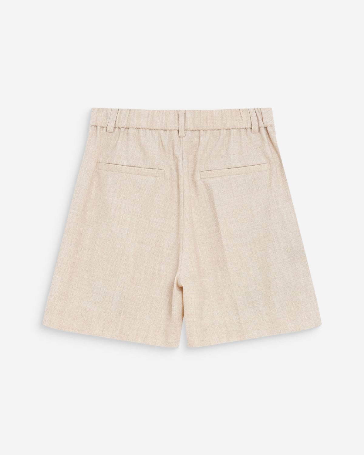 Short droit à plis taille mi-haute sable Vite