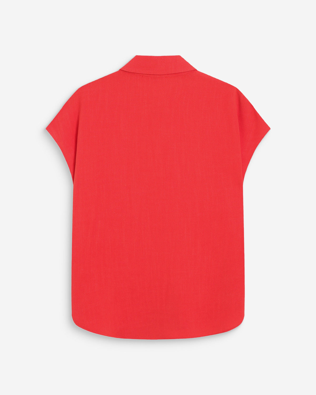 Chemise en lin fluide manches courtes sanguine Perez