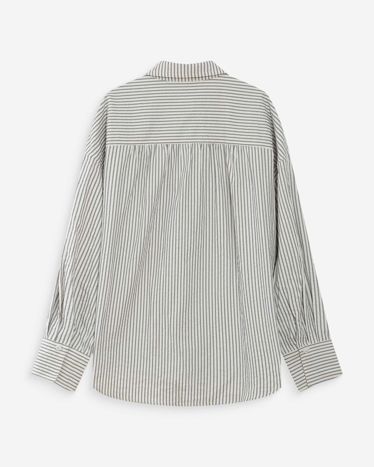 Chemise oversize rayée en coton marine Vipera