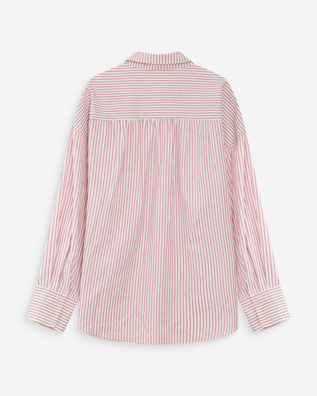 Chemise oversize rayée en coton pivoine Vipera