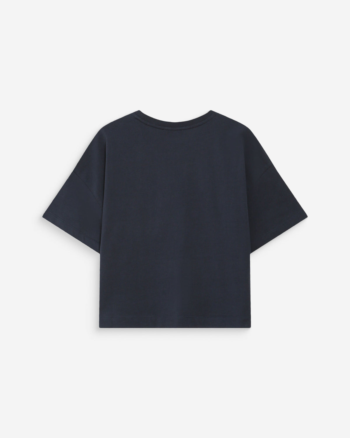 Top oversize en coton message imprimé marine Voss