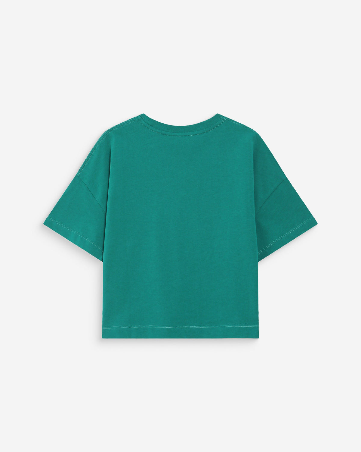 Top oversize en coton message imprimé vert Voss