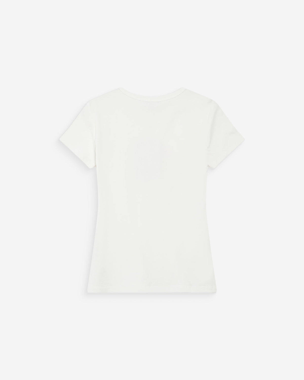 T-shirt en coton à message imprimé ivoire Vigee