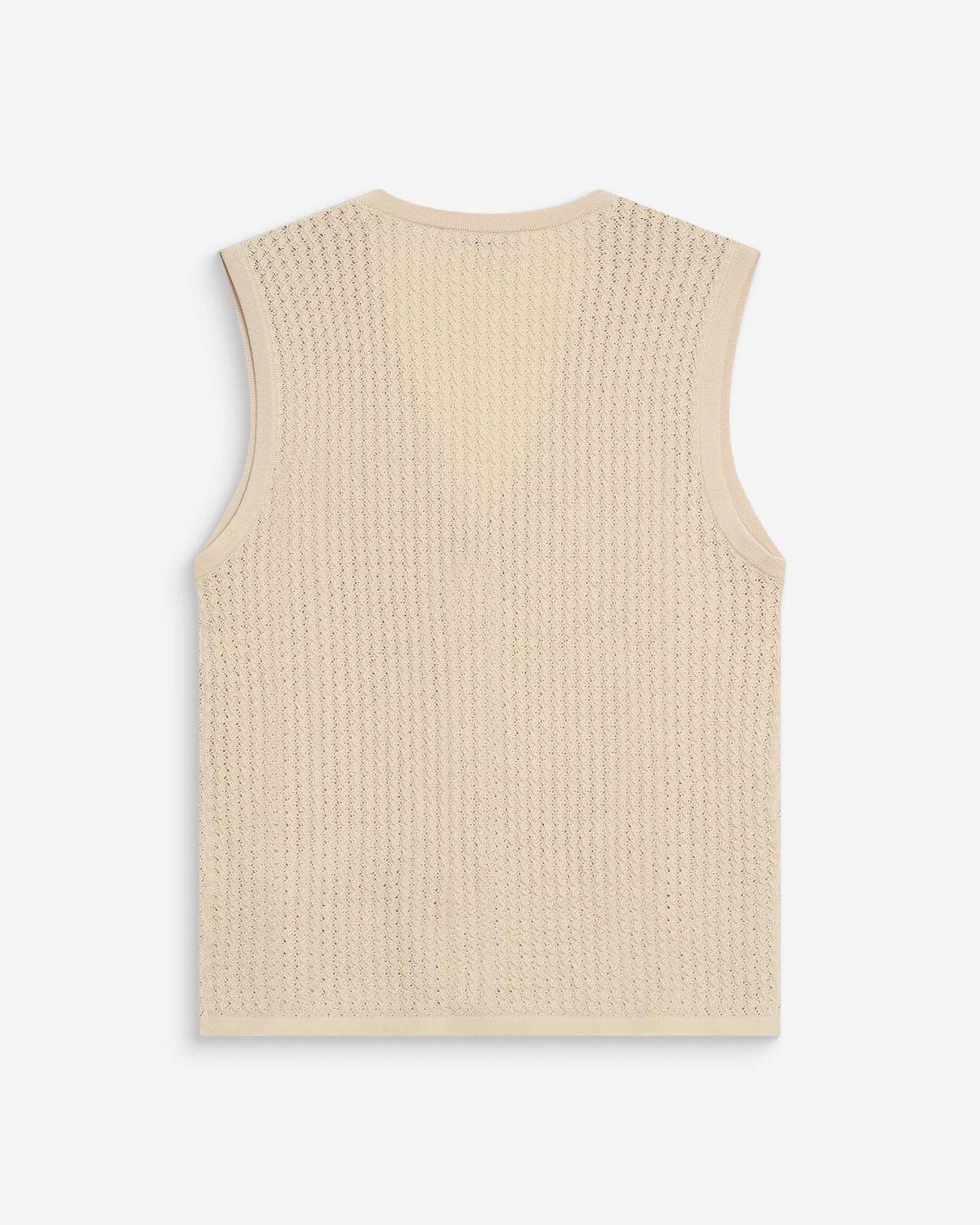 Cardigan en maille sans manches beige Wayne