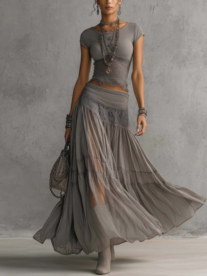 Elena | Ensemble jupe maxi et top