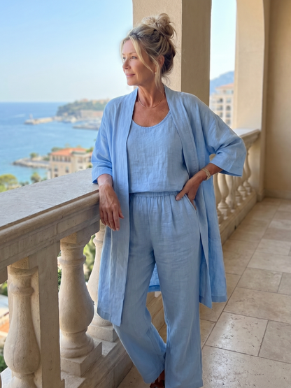 Yael | Ensemble de Haut et Pantalon Détendu en Trois Pièces