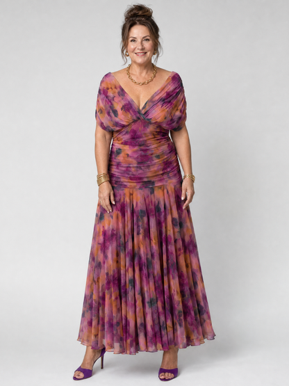 Calen | Robe Midi à Épaules Dégagées