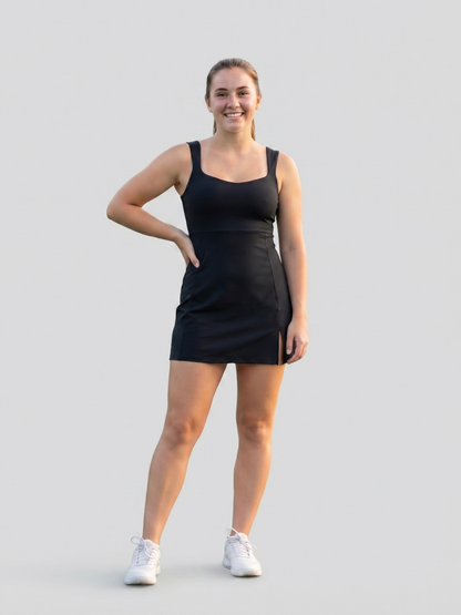 Velune | Robe de Tennis à Encolure Carrée