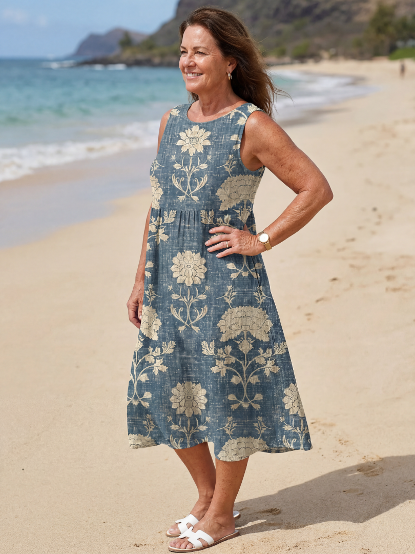Kailo | Robe Midi Florale Shoreline