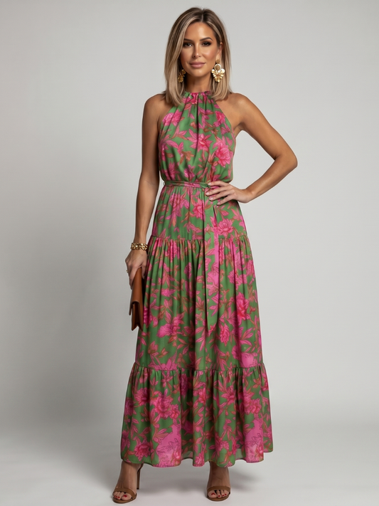 Rowen | Robe Midi Décolleté Drapé