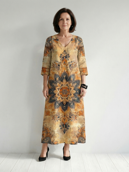 Damon | Robe Midi Florale Douce