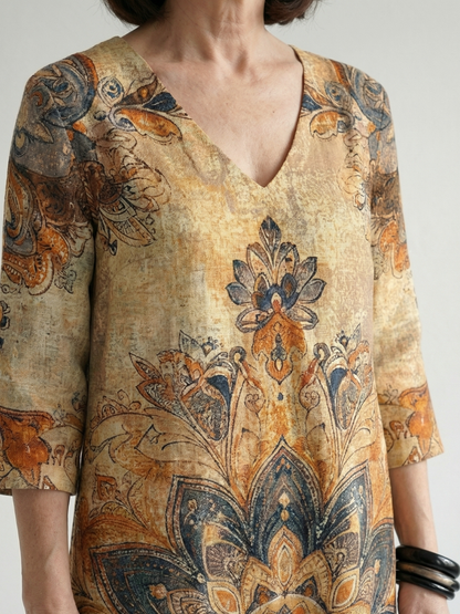 Damon | Robe Midi Florale Douce