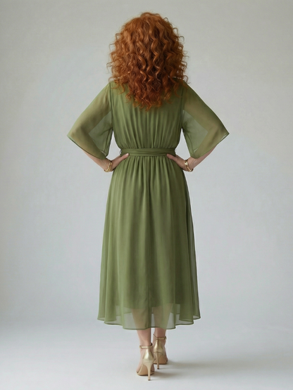 Elric | Robe Midi Drapée