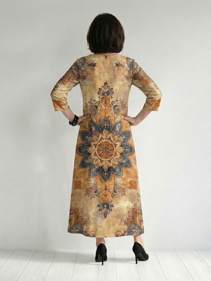 Damon | Robe Midi Florale Douce