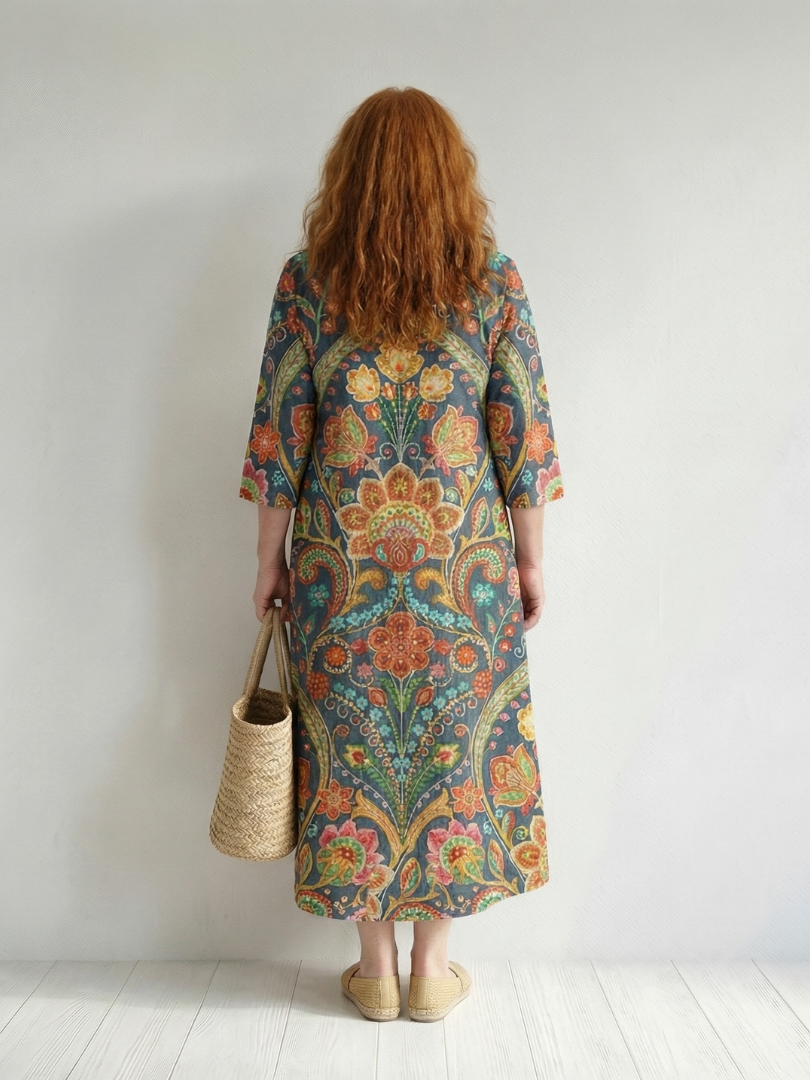 Lara | Robe Midi Jardin Facile