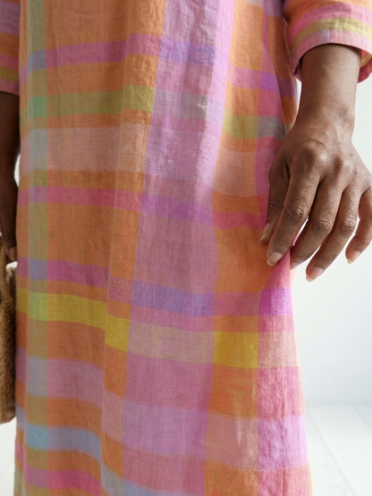 Tessa | Robe Midi Rayée Facile