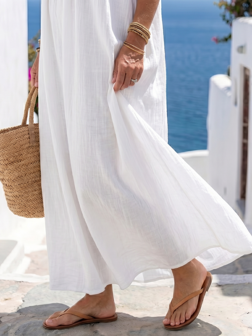 Keira | Robe Maxi Fluide Naturelle