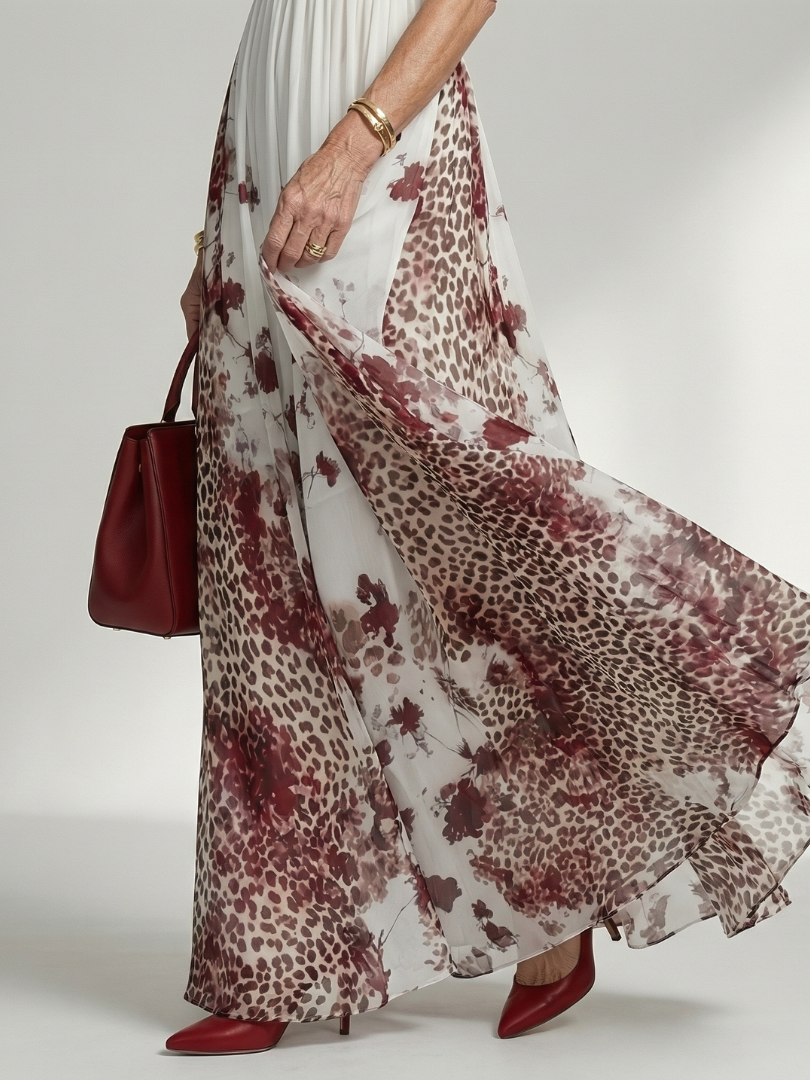 Orlune | Robe Maxi Plissée Blanche
