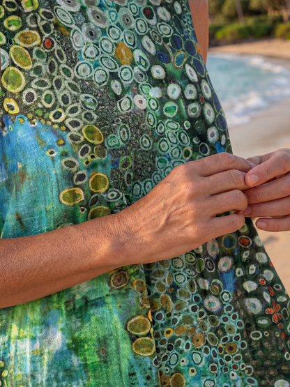 Moana | Robe Midi Océan Mosaïque