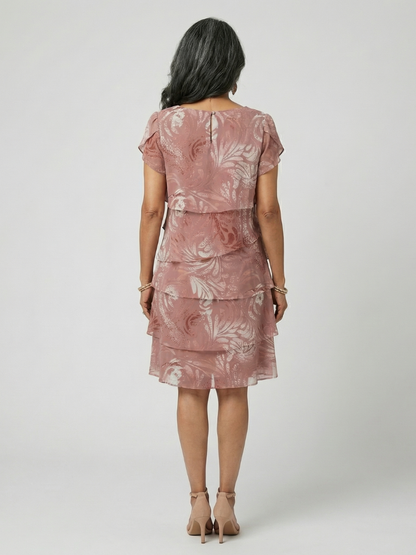 Aria | Robe longueur genou à motif doux