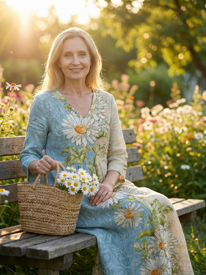 Elliot | Robe Midi Daisy Légère