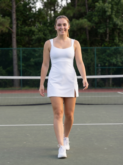 Velune | Robe de Tennis à Encolure Carrée