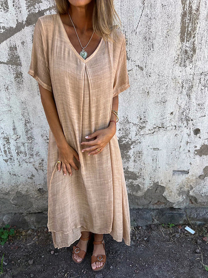 Marisol | Robe maxi fluide avec décolleté en V