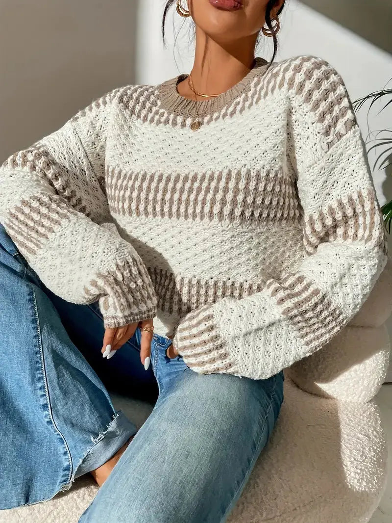 Pull Tricoté Structuré pour Femme | Chaleur et Style Hivernal