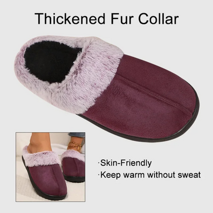 Daphnielle | Chaussons d'hiver pour femme, fermés, doublure en peluche, légers et respirants