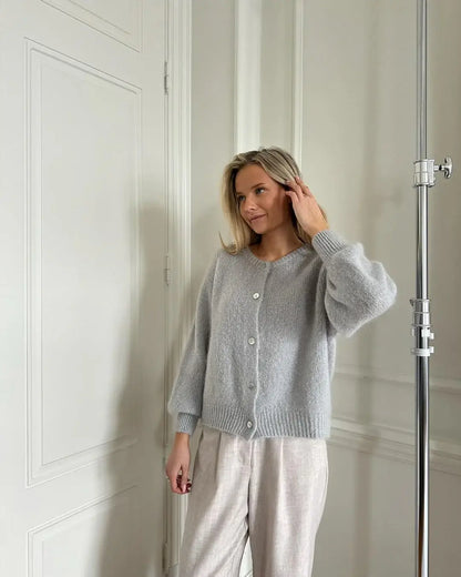 Yasmina | Cardigan Femme Doux et Élégant, Maille Confortable Boutonnée pour l’Hiver