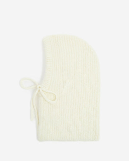 Cagoule en laine mélangée vanille Samourai