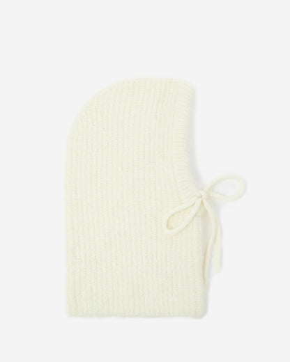 Cagoule en laine mélangée vanille Samourai