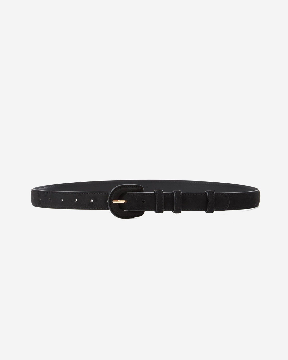 Ceinture en suédine boucle assortie noir Scotland