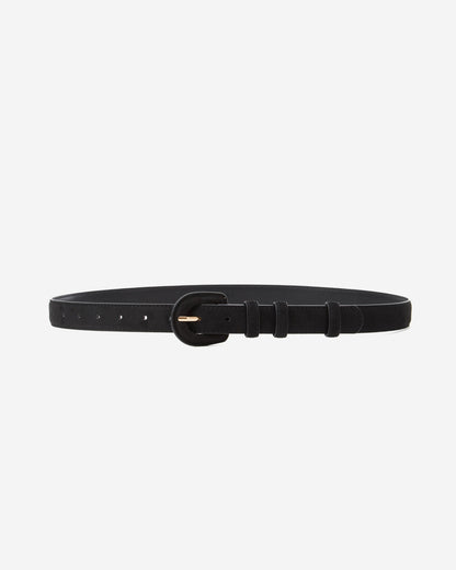 Ceinture en suédine boucle assortie noir Scotland