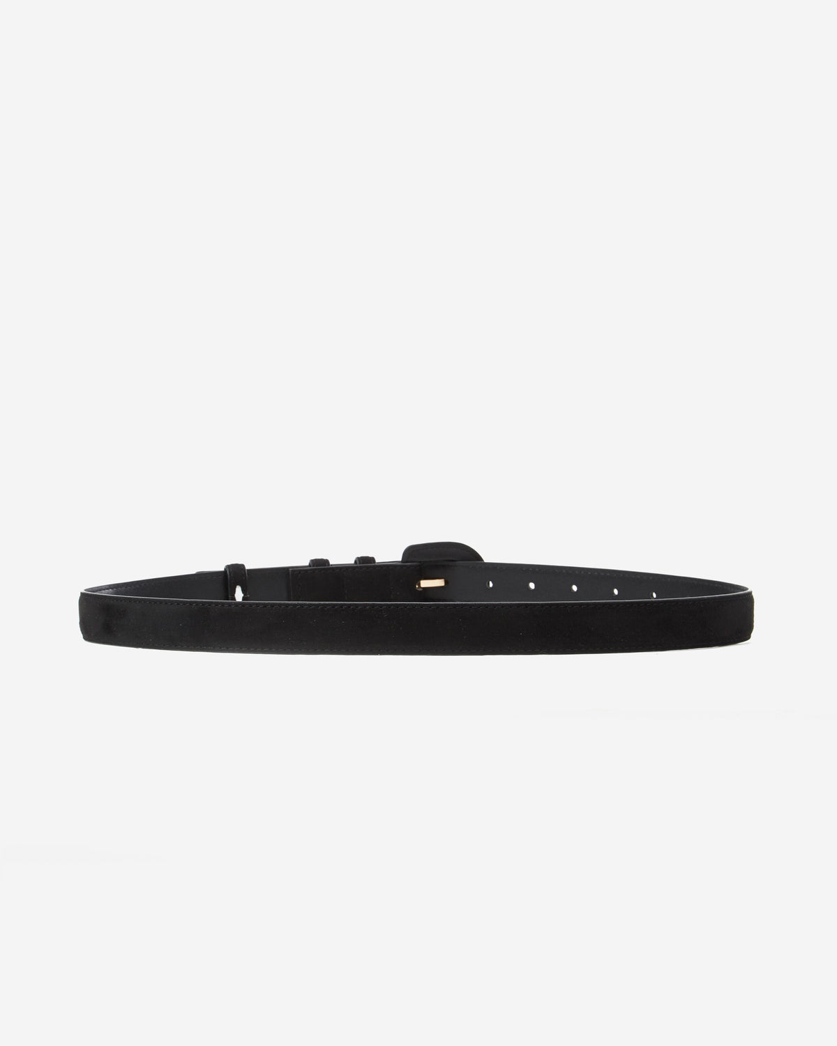 Ceinture en suédine boucle assortie noir Scotland