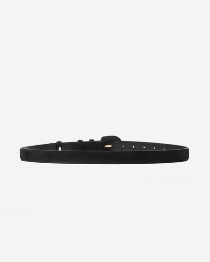 Ceinture en suédine boucle assortie noir Scotland