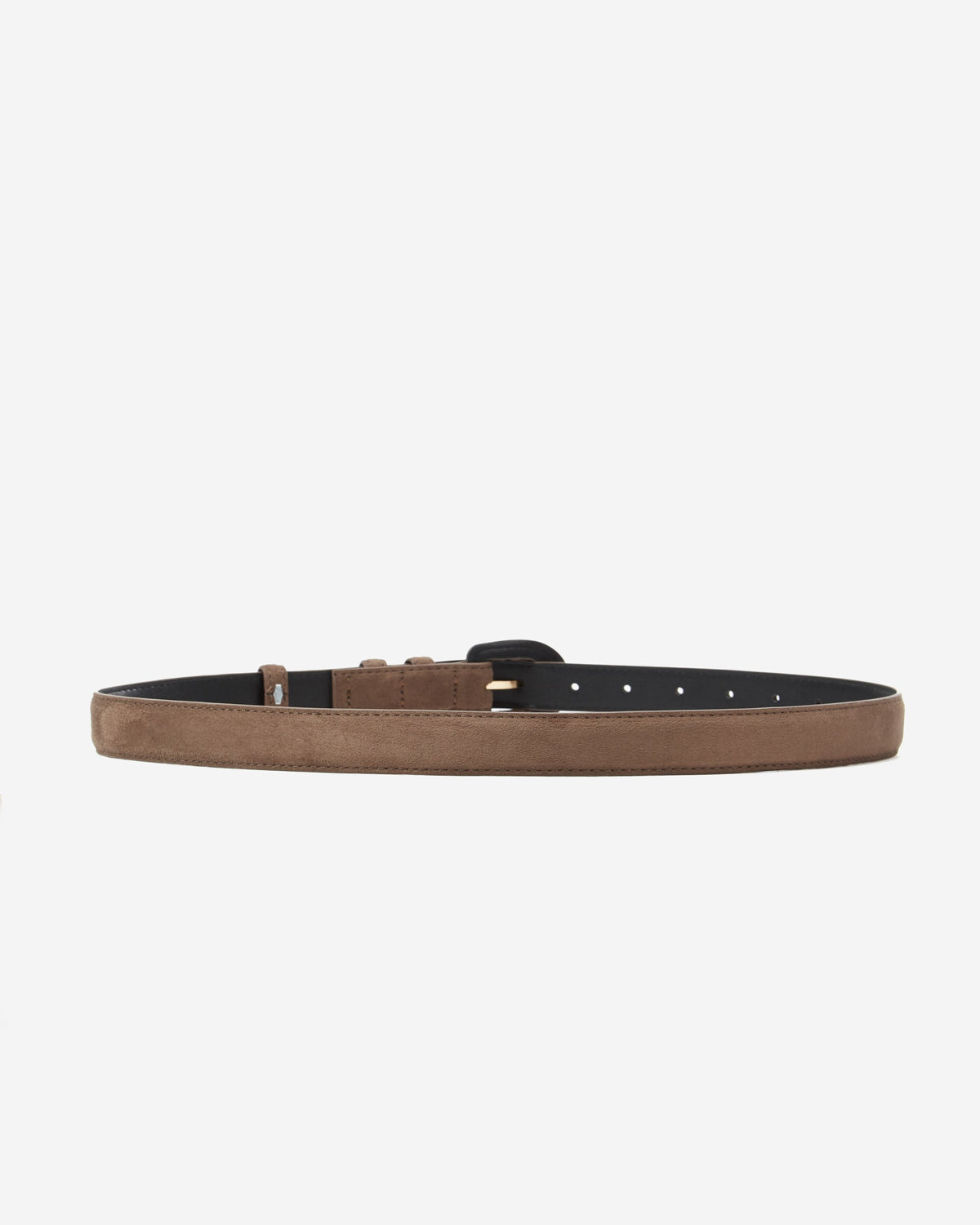 Ceinture en suédine boucle assortie taupe Scotland