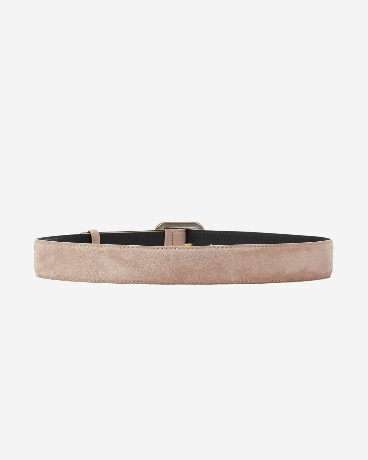 Ceinture en suédine boucle carrée assortie grege Alvaro